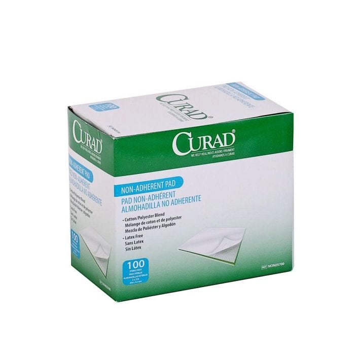 Curad Sterile Non Adherent Pads 2"x3", 100/box Curad Sterile Non Adherent Pads 2"x3", 100/box