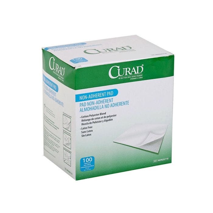 Curad Sterile Non Adherent Pads 3"x4", 100/box Curad Sterile Non Adherent Pads 3"x4", 100/box