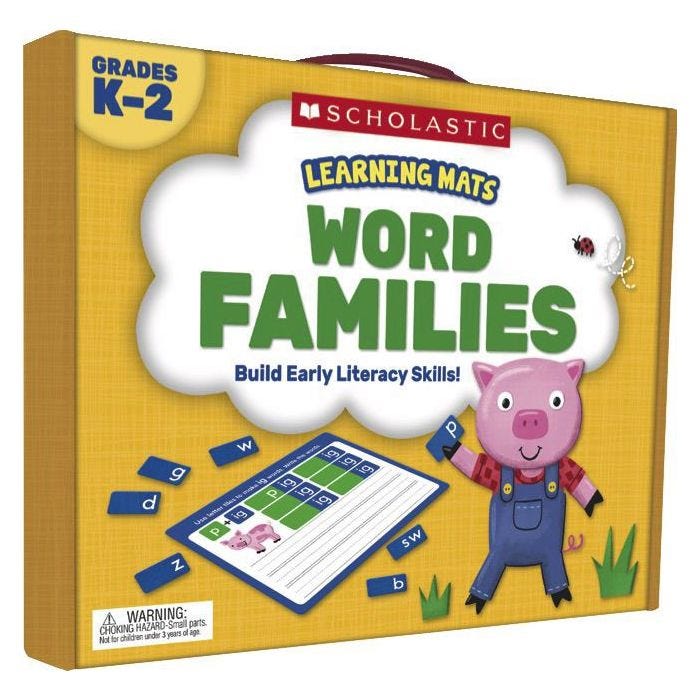 Word Families Learning Mats Word Families Learning Mats