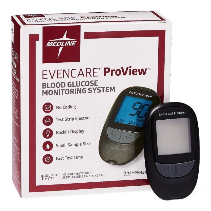 Evencare Pro View Blood Glucose Monitoring System Evencare Pro View Blood Glucose Monitoring System