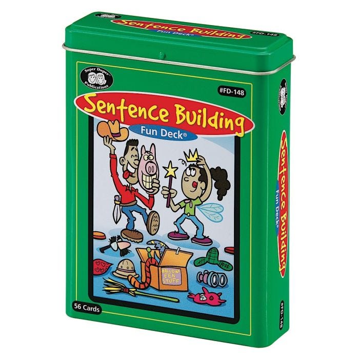 Sentence Building Fun Deck Sentence Building Fun Deck