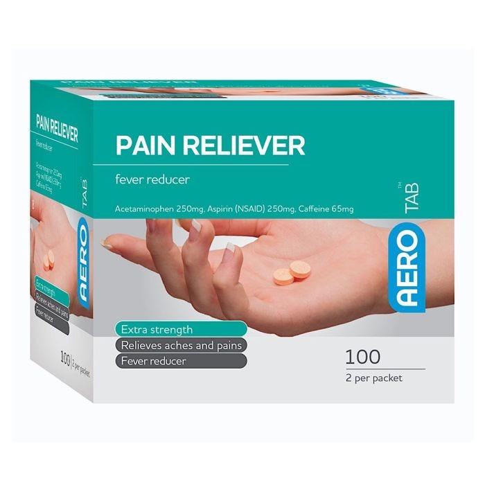 Aero Tab Generic Pain Reliever Tablets Aero Tab Generic Pain Reliever Tablets