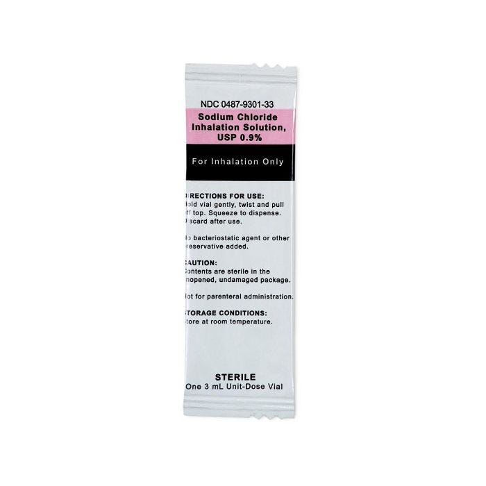 Sodium Chloride 0.9% Inhalant Solution, 100 x 3 mL