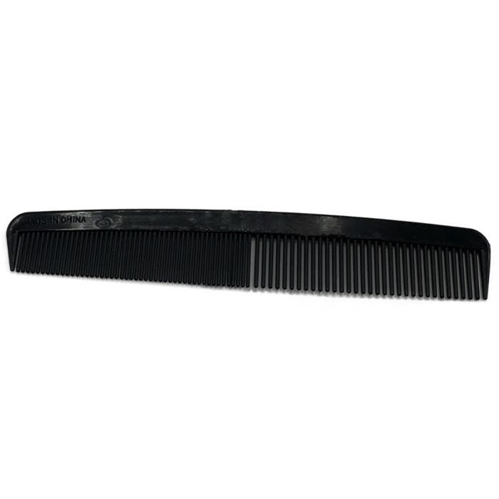 Front view 7" Black Plastic Comb Front view 7" Black Plastic Comb
