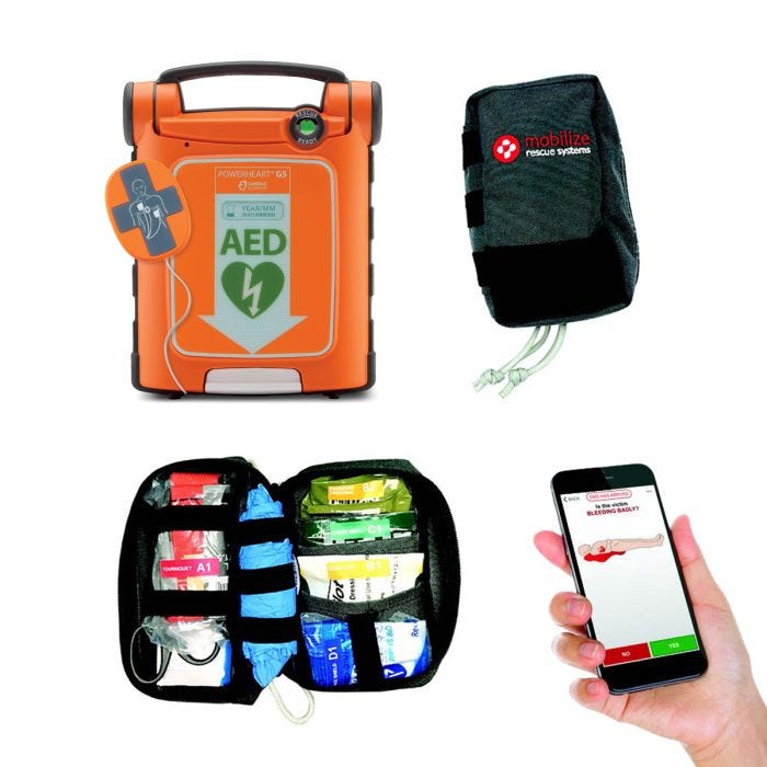 ZOLL Powerheart G5 AED with Compact Mobilize Rescue Kit ResQSystem™ Solution ZOLL Powerheart G5 AED with Compact Mobilize Rescue Kit ResQSystem™ Solution