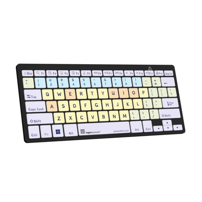 Dyslexia Mini Keyboard w Bluetooth - Windows/PC
