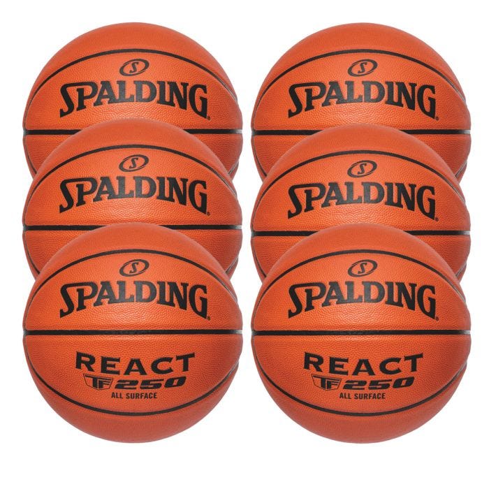 Spalding React TF-250, Official, 6/pk
Spalding React TF-250, Official, 6/pk