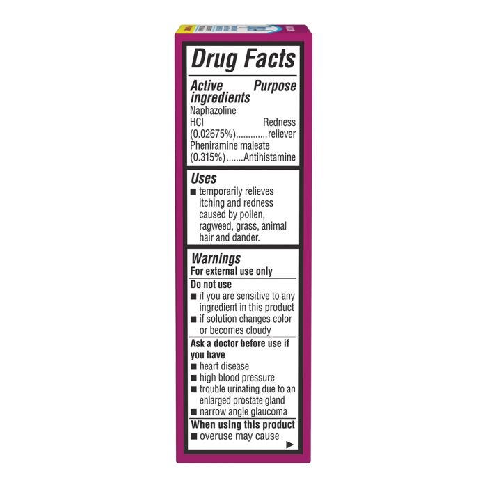 Bausch Lomb Opcon-A Antihistamine & Redness Reliever Eye Drops .5 fl oz.
