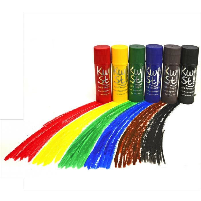 Jumbo Kwik Stix Tempera Paint - 6 pc Classic Colors Jumbo Kwik Stix Tempera Paint - 6 pc Classic Colors