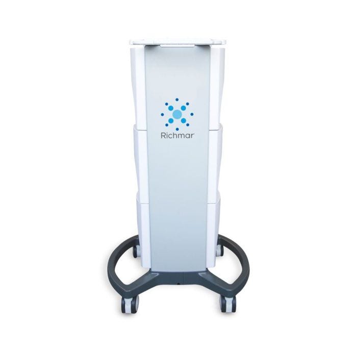 Front view of White TheraTouch Therapy Cart Front view of White TheraTouch Therapy Cart