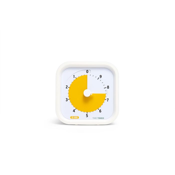 Front view of 10 minute Time Timer MOD ED with White Silicon Cover
Front view of 10 minute Time Timer MOD ED with White Silicon Cover
