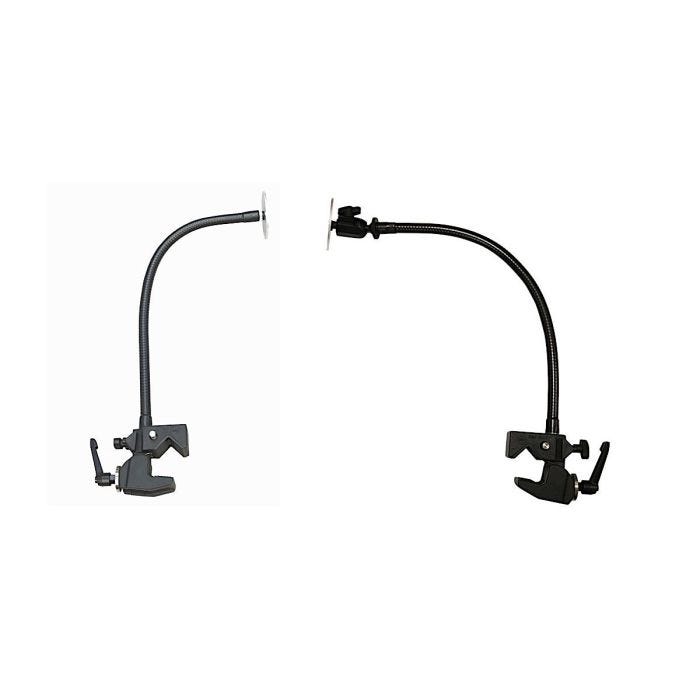Black gooseneck and mounts Black gooseneck and mounts
