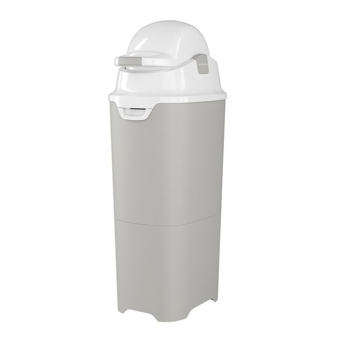 a foundations tall diaper pail in gray a foundations tall diaper pail in gray