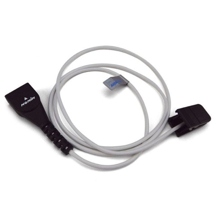 Top View of NONIN 8000Q2 Reusable Ear Clip Pulse Oximetry Sensor Top View of NONIN 8000Q2 Reusable Ear Clip Pulse Oximetry Sensor