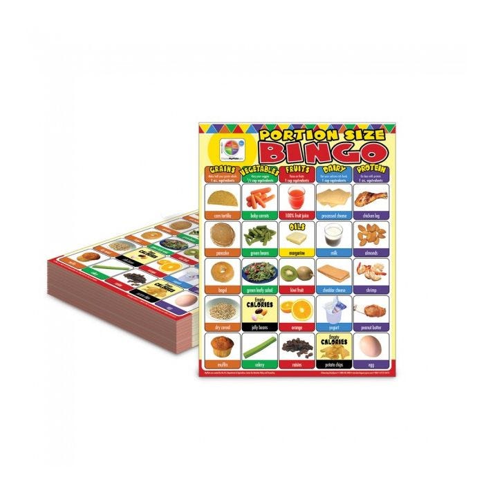 Portion Size MyPlate Bingo Portion Size MyPlate Bingo