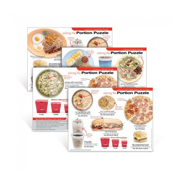 Portion Puzzle Posters Portion Puzzle Posters