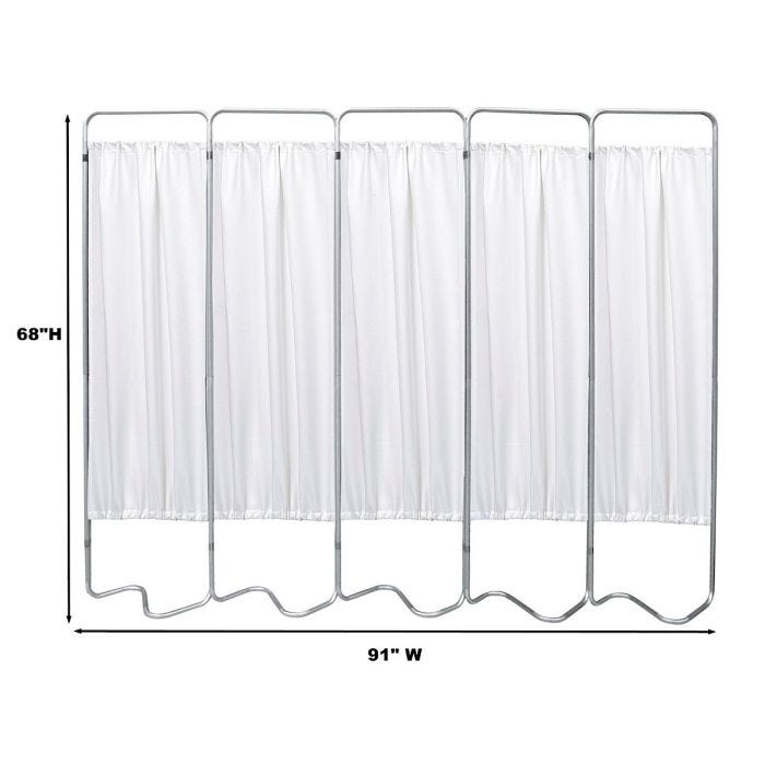 Five Section Medical Privacy Screen and Replacement Panel Five Section Medical Privacy Screen and Replacement Panel
