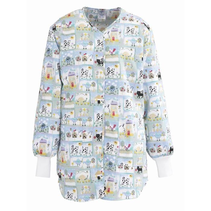 Bird Collage Print Ladies Warm-Up Jackets Bird Collage Print Ladies Warm-Up Jackets