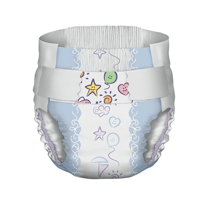 Curity Ultra Fits Disposable Baby Diapers