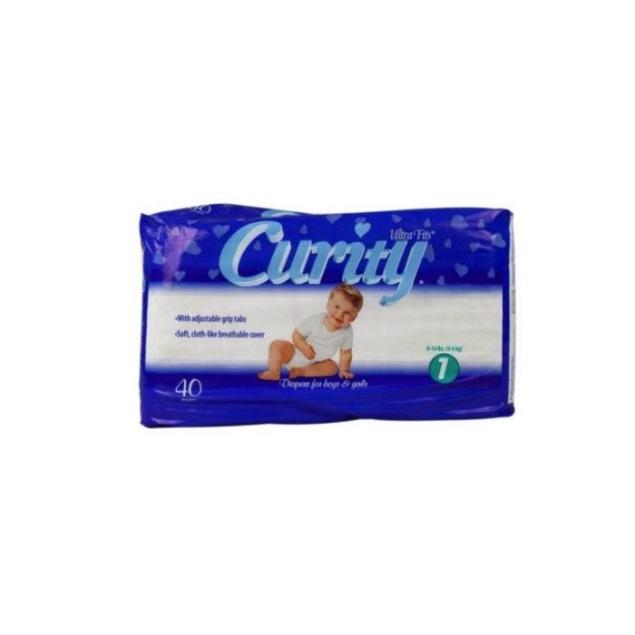Curity Ultra Fits Baby Diapers in Bags