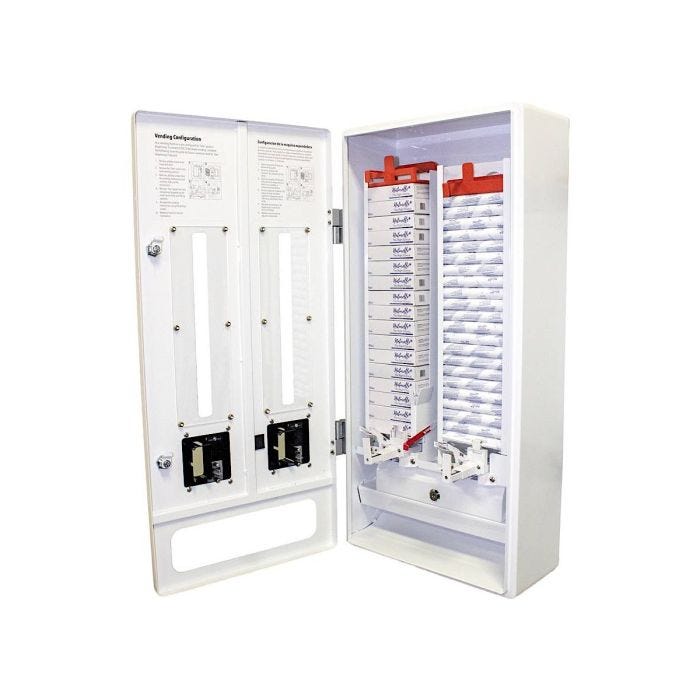 Dual Naturelle Napkin/Playtex Tampon Vending Machine with ADA Handle