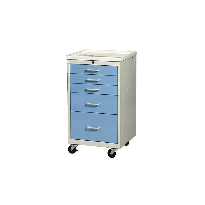 Mini Five-Drawer Cart with Key Lock Mini Five-Drawer Cart with Key Lock