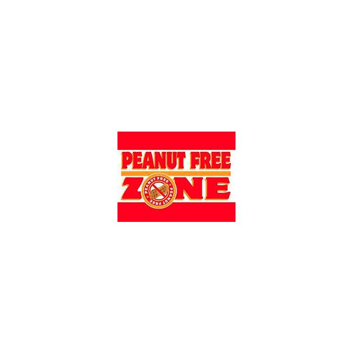 Peanut Free Zone Sign Peanut Free Zone Sign