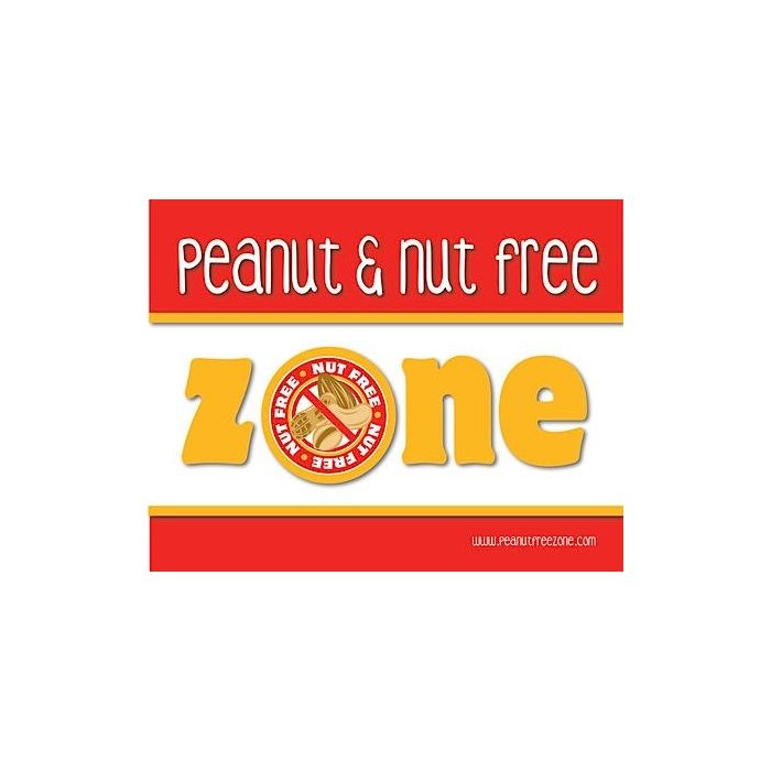 Front view of Peanut and Nut Free Poster Front view of Peanut and Nut Free Poster