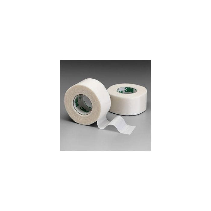 Front view of rolls of 3M Durapore Hypoallergenic and Latex Free Tape Front view of rolls of 3M Durapore Hypoallergenic and Latex Free Tape