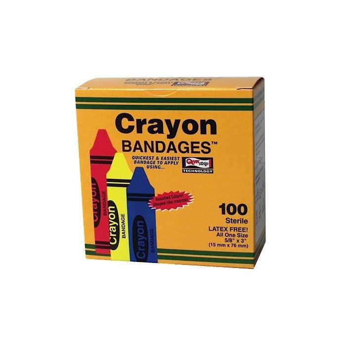 Crayon Adhesive Bandages Crayon Adhesive Bandages