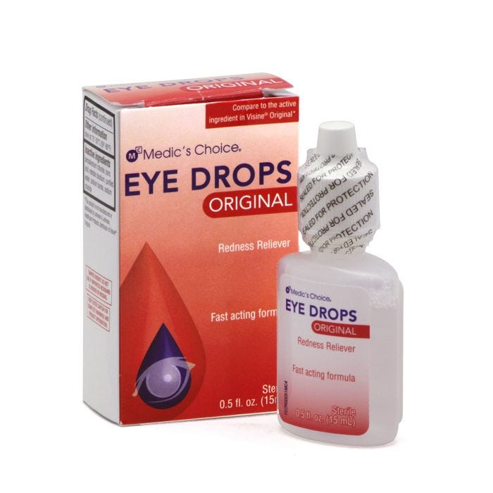 Front view of Opti-Clear Eye Drops, 0.5 oz. with box Front view of Opti-Clear Eye Drops, 0.5 oz. with box