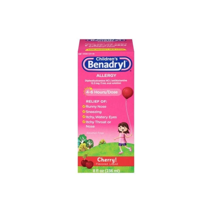 Children's Benadryl - Allergy Liquid Medication