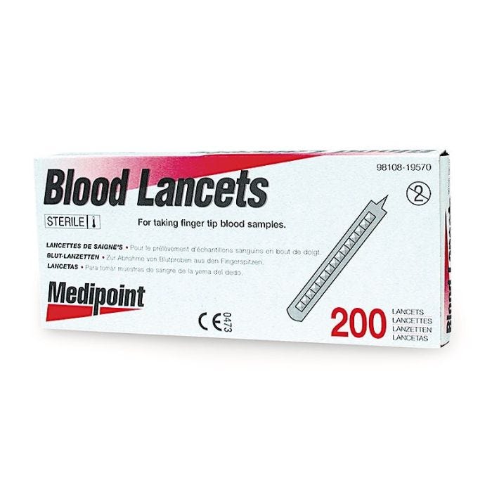 Blood Lancets 200/Box Blood Lancets 200/Box