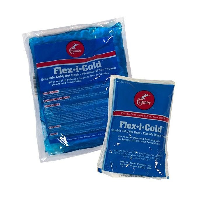 Front view of Cramer Flex-i-Cold Reusable Cold Packs Front view of Cramer Flex-i-Cold Reusable Cold Packs