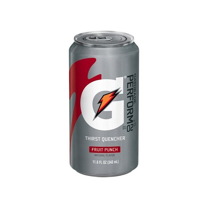 Gatorade Canned, Fruit Punch, 24/Case, Gatorade Cans