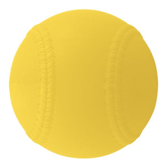 Single yellow 12" baseball Single yellow 12" baseball