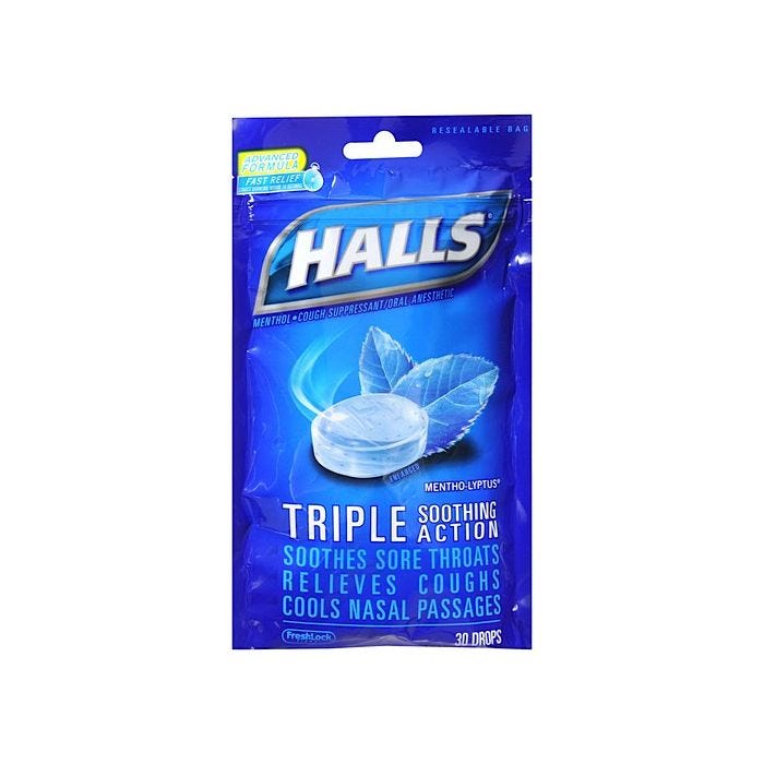 halls cough drops