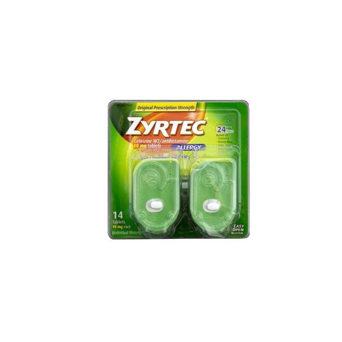 Zyrtec 24 Hour Allergy Relief Tablets,10 mg