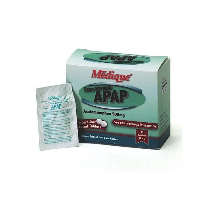 APAP Extra Strength Commissary Pack, 24's (12/2's) APAP Extra Strength Commissary Pack, 24's (12/2's)
