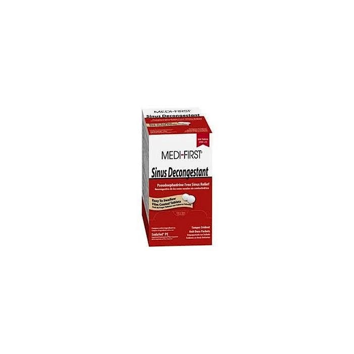 Medi-First Sinus Decongestant Commissary Pack 24 X 1's Medi-First Sinus Decongestant Commissary Pack 24 X 1's