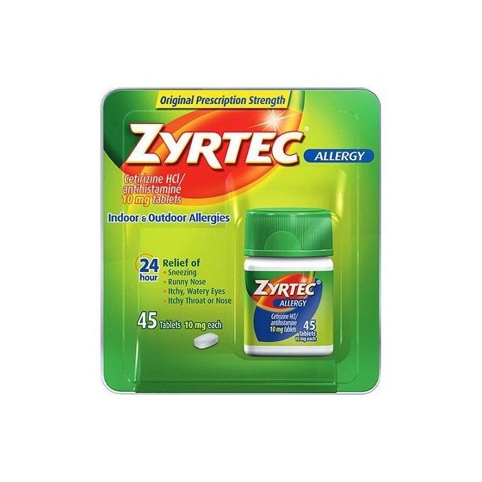 Zyrtec 24 Hour Allergy Relief Tablets,10 mg