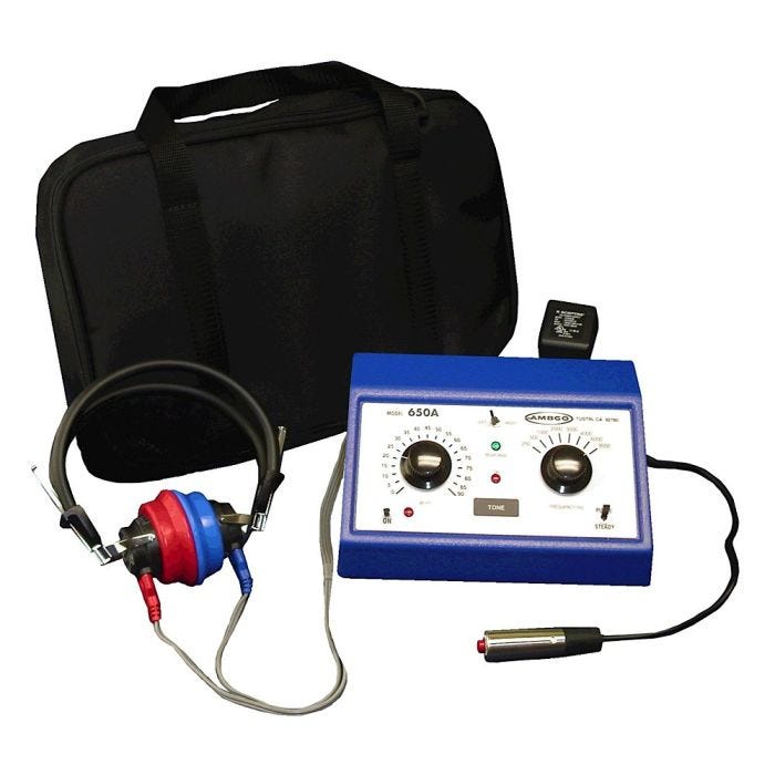Front view of AMBCO 650A Audiometer Front view of AMBCO 650A Audiometer