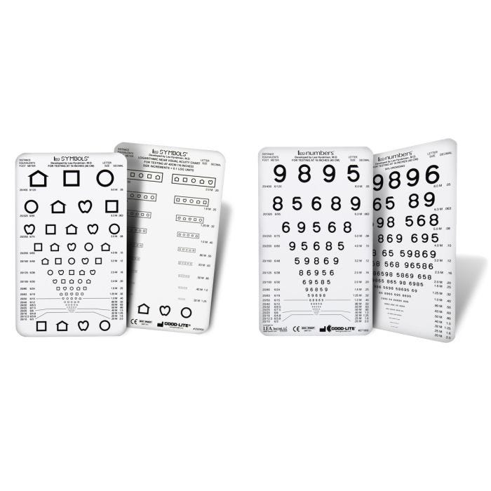 LEA SYMBOLS® and LEA NUMBERS® Pocket Size Near Vision Cards LEA SYMBOLS® and LEA NUMBERS® Pocket Size Near Vision Cards