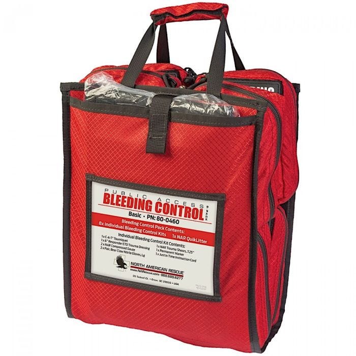 North American Rescue Public Access Bleeding Control 8-Pack, in Nylon Bag - Basic North American Rescue Public Access Bleeding Control 8-Pack, in Nylon Bag - Basic