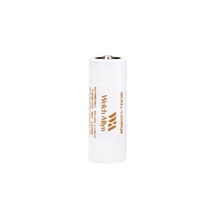 Front view of Orange 3.5v Rechargeable Battery Replacement for Welch Allyn Audioscope 3 (72300) 