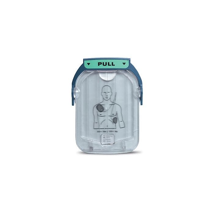 Front view of Philips HeartStart OnSite (HS1) Adult SMART Pads (M5071A) Front view of Philips HeartStart OnSite (HS1) Adult SMART Pads (M5071A)