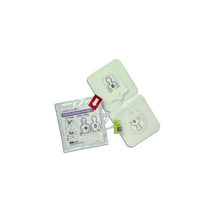 Front view of Zoll AED Plus Pedi-Padz II - Pediatric Electrode Pads (8900-0810-01) Front view of Zoll AED Plus Pedi-Padz II - Pediatric Electrode Pads (8900-0810-01)