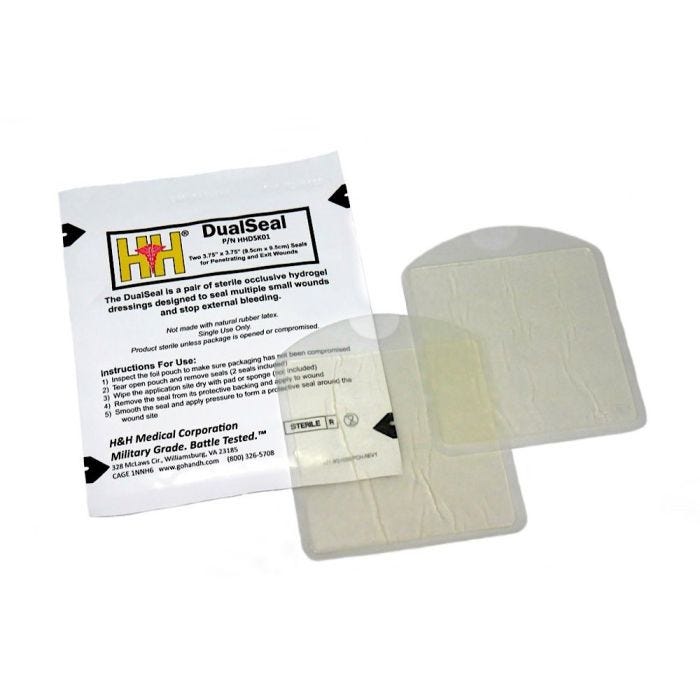 H&H Medical DualSeal Chest Seal, 2/pack H&H Medical DualSeal Chest Seal, 2/pack