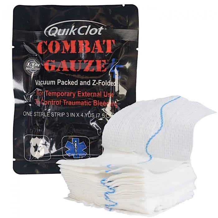 QuikClot Combat Gauze LE (3-inch x 4-yard z-folded) QuikClot Combat Gauze LE (3-inch x 4-yard z-folded)
