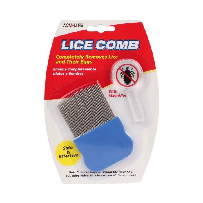 Lice Comb w/ Magnifier Lice Comb w/ Magnifier